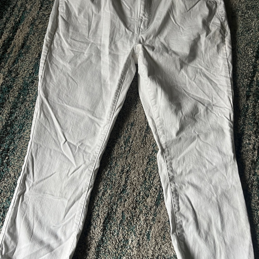 White Denim Pants